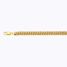 Load image into Gallery viewer, 14K 7.5MM YELLOW GOLD HOLLOW MIAMI CUBAN 18" CHAIN NECKLACE (AVAILABLE IN LENGTHS 7" - 30")