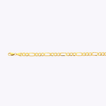 Load image into Gallery viewer, 10K 5MM YELLOW GOLD HOLLOW FIGARO 20" CHAIN NECKLACE (AVAILABLE IN LENGTHS 7" - 30")