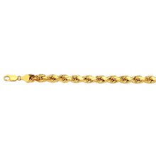 Load image into Gallery viewer, 14K 5MM YELLOW GOLD DC HOLLOW ROPE 22" CHAIN NECKLACE (AVAILABLE IN LENGTHS 7" - 30")
