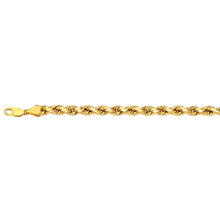 Load image into Gallery viewer, 14K 3MM YELLOW GOLD DC HOLLOW ROPE 16" CHAIN NECKLACE (AVAILABLE IN LENGTHS 7" - 30")