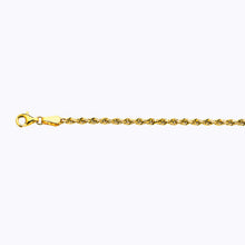 Load image into Gallery viewer, 18K 2.5MM YELLOW GOLD SOLID DC ROPE 28" CHAIN NECKLACE (AVAILABLE IN LENGTHS 7" - 30")