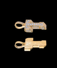 Load image into Gallery viewer, Diamond initial T Pendant