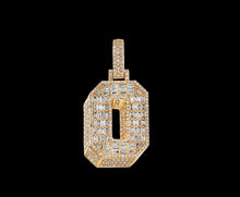 Load image into Gallery viewer, Diamond initial O Pendant