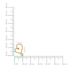 Load image into Gallery viewer, 10K Yellow Gold Round Diamond Twisted Heart Shape Pendant 1/20 Cttw