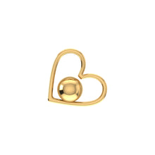 Load image into Gallery viewer, 10K Yellow Gold Round Diamond Womens Heart Pendant 4-1/8 Cttw