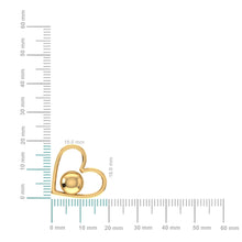 Load image into Gallery viewer, 10K Yellow Gold Round Diamond Womens Heart Pendant 4-1/8 Cttw