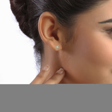 Load image into Gallery viewer, 10K Yellow Gold Round Baguette Diamond Square Shape Designer Mens Stud Earring 3/8 Cttw
