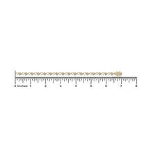 Load image into Gallery viewer, 10K Yellow Gold Round Diamond Heart Designer 7 Inch Bracelet 2-1/6 Cttw