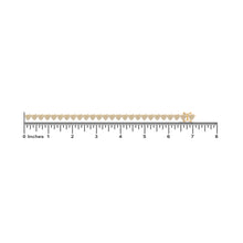 Load image into Gallery viewer, 10K Yellow Gold Round Diamond Heart Designer 7 Inch Bracelet 2-7/8 Cttw
