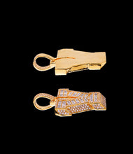 Load image into Gallery viewer, Diamond initial V Pendant