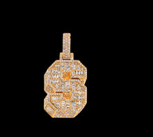 Load image into Gallery viewer, Diamond initial S Pendant