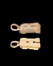 Load image into Gallery viewer, Diamond initial R Pendant