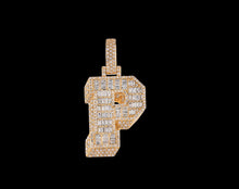 Load image into Gallery viewer, Diamond initial P Pendant