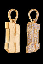 Load image into Gallery viewer, Diamond initial H Pendant