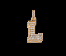 Load image into Gallery viewer, Diamond initial L Pendant