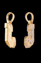 Load image into Gallery viewer, Diamond initial J Pendant