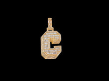 Load image into Gallery viewer, Diamond initial C Pendant