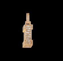 Load image into Gallery viewer, Diamond initial I Pendant
