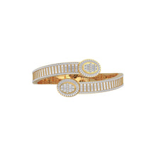 Load image into Gallery viewer, 10K Yellow Gold Bangle Bracelet 5-3/4 Cttw