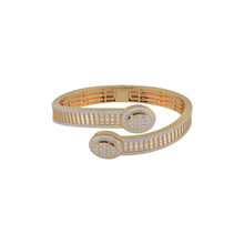 Load image into Gallery viewer, 10K Yellow Gold Bangle Bracelet 5-3/4 Cttw