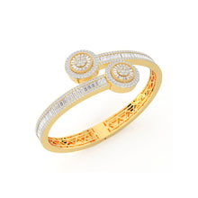 Load image into Gallery viewer, 10K Yellow Gold Designer Baguette Bracelet 7 Cttw